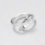 LMCIEZR 925 Sterling Silver Ring Womens Dress Girl Silver Hug Hand Open Ring Jewelry Lady (Unisex)