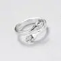 LMCIEZR 925 Sterling Silver Ring Womens Dress Girl Silver Hug Hand Open Ring Jewelry Lady (Unisex)