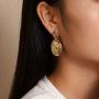 6 Pairs Assorted Dangling Gold metal Earrings Jewelry Best Gift for Women and Girls(Factory direct sales)