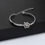 BAUNA Ohana Bracelet Family Member Gift Ohana Forever For Always Hibiscus Flower Charm Hawaiian Jewelry for Best Friend BBF
