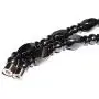 Twist Hematite Choker Necklace,Magnetic Therapy Stone Beads Jewelry for Men (Black-45cm) Twist Hematite Choker Necklace,Magnetic Therapy Stone Beads Jewelry for Men (Black-45cm)