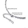 PROSTEEL Snake Cross Necklace, 316L Stainless Steel Pendant & Chain, Men Women Amulet Cross Necklace, 22''-24'' Adjustable, Come Gift Box