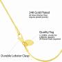 Lifetime Jewelry 1.5mm Snake Chain Anklet for Women & Girls 24k Real Gold Plated