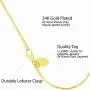 Lifetime Jewelry 1.5mm Snake Chain Anklet for Women & Girls 24k Real Gold Plated Lifetime Jewelry 1.5mm Snake Chain Anklet for Women & Girls 24k Real Gold Plated