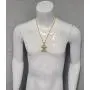 CZ Diamond Youngboy 38 Baby Monkey Gold Pendant Necklace with 24'' Rope Chain