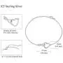 FANCIME 925 Sterling Sliver Infinity Love Heart Necklace Bracelet Cubic Zirconia Dainty Birthday Anniversary Jewelry Gifts for Her Women Girls, Adjustable Chain