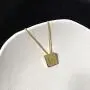 Nkoluky Women Initial Necklace Engraved Tag 18k Gold Plated Personalized Letter Pendant Jewelry