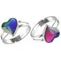 Acchmn Mood Ring Heart Shaped Changing Color Emotion Feeling Finger Ring 2 Pcs with Box Acchmn Mood Ring Heart Shaped Changing Color Emotion Feeling Finger Ring 2 Pcs with Box