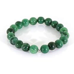 NirvanaIN Genuine African Jade Beads Bracelet, Jade Beads Bracelet, African Jade Gemstone Jewelry, Jade Gemstone Stretch Bracelet, Beaded Bracelet