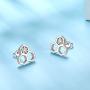 Besilver Cat Ring Hexagon Honeycomb Bee Ring Earrings Turtle Ring Star of David Ring Cactus Ring Cute Rings for Women Teen Girls Sterling Silver Adjustable Bands Ring