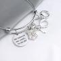 G-Ahora Police Keychain She Believed She Could for Police Officers Police Academy Graduation Gifts Handcuffs Handgun Charm Achievement Gift Deputy Sheriff Gift (she Believe Police KR)