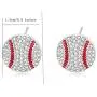 MANZHEN Baseball Softball Crystal Enamel Dangle Earrings Bling Sport Ball Earring Jewelry for Girls MANZHEN Baseball Softball Crystal Enamel Dangle Earrings Bling Sport Ball Earring Jewelry for Girls