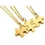PJ Jewelry Personalized Customized 3/4/5 Pieces Matching Puzzle Piece BFF Friendship Necklaces Set,Soul Sister Gift
