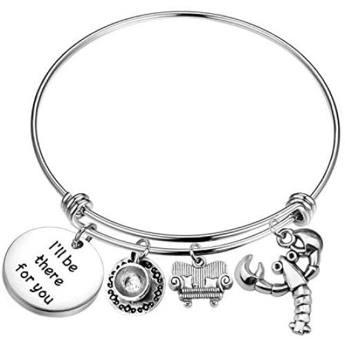 TIIMG I’ll Be There for You Bracelet Friendship Jewelry Inspirational Gift for Best Friend, Daughter, Sister, Mom
