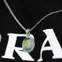 MOJO JEWELRY Handmade Made Mood Stone Mood Pendant Sterling Silver Plated Mood Necklace with Stainless Steel Chain 16''+2'', MJ20NK-05 MOJO JEWELRY Handmade Made Mood Stone Mood Pendant Sterling Silver Plated Mood Necklace with Stainless Steel Chain 16''+2'', MJ20NK-05