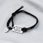 WUSUANED Hand Stamped My Story Isnt Over Yet Motivational Quote Necklace Bracelet Set with Semicolon Charm
