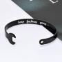 KEPKGO Original Wrench Design Inspirational Bracelet Jewelry, Keep Funking Going, Mantra Quote Engraved Motivational Cuff Bangle Gifts for Women Girls Daily Reminder Jewelry