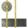 Nuragold 14k Yellow Gold 4mm Rope Chain Diamond Cut Pendant Necklace, Mens Womens Lobster Lock 20'' 22'' 24'' 26'' 28'' 30'' Nuragold 14k Yellow Gold 4mm Rope Chain Diamond Cut Pendant Necklace, Mens Womens Lobster Lock 20'' 22'' 24'' 26'' 28'' 30''