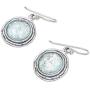 NOVICA .925 Sterling Silver Glass Dangle Earrings, Roman Glamour