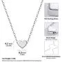 ChicSilver Customizable Tiny Hear/Star/Moon/Dot/Triangle Pendant Necklace,925 Sterling Silver Dainty Personalized Heart Choker Necklace Gift for Women, Silver/Gold/Rose Gold(with Gift Box)