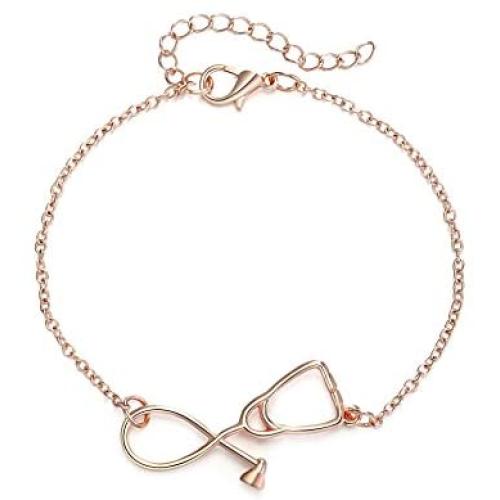 Rosa Vila Stethoscope Bracelet, Gift for Nurses, Physician Assistants, Doctors, Medical Student Jewelry, Nurse Jewelry, Nurse Gifts for Women, Nursing Gifts, Nursing Student Gifts
