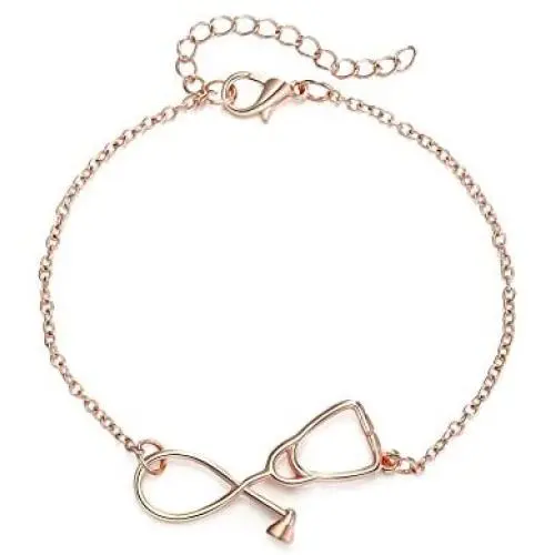 Rosa Vila Stethoscope Bracelet, Gift for Nurses, Physician Assistants, Doctors, Medical Student Jewelry, Nurse Jewelry, Nurse Gifts for Women, Nursing Gifts, Nursing Student Gifts