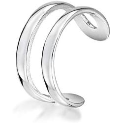 Amberta Unisexs 925 Sterling Silver Cuff Earring