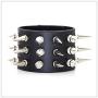 Nsitbbuery Hip Hop Spike Wristband Rivet Leather Cuff Bracelet