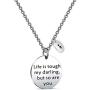 Gzrlyf Life is Tough but so are You Bracelet Semicolon Mental Health Awareness Jewelry Surgery Recovery Gifts