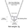 PROSTEEL Stainless Steel/Sterling Silver Initial Name Necklace, A to Z Initial Letter Personalized Necklaces for Men Women, Gold/Silver/Black Tone, 16''/20'' Adjustable, Come Gift Box