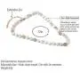 BALIBALI Semi Precious Stone Beaded Choker Necklace 14K Gold Plated Natural Stone Double Strand Necklace Layered Short Necklaces