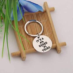 BAUNA Color Guard Gifts for Teens and Girls It’s A Guard Thing Keychain Color Guard Mom Jewelry