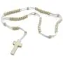 INBLUE Men,Womens Wood Pendant Necklace Cross Bead 24 Inch Rosary Chain INBLUE Men,Womens Wood Pendant Necklace Cross Bead 24 Inch Rosary Chain