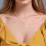 KIMIONE Heart Initial Necklace for Women, 14K Gold Plated Heart Initial Necklaces, Cubic Zirconia Dainty Initial Heart Necklace for Women Teen Girls Jewelry Gifts