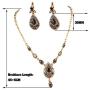 REDSTORM Bohemian Vintage Crystal Womens Jewelry Necklace Earring Set for Women & Bracelet Ring Set for Women