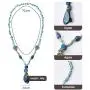maytry Irregular Agate Chip Pendant Turquoise Necklace, Necklace, Bracelet 2 Piece Set of The Same Color maytry Irregular Agate Chip Pendant Turquoise Necklace, Necklace, Bracelet 2 Piece Set of The Same Color