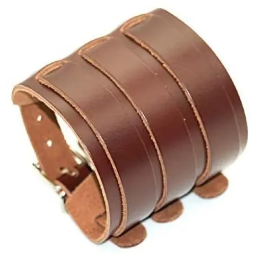 Mgutillart Punk Rock Metal Buckle Wristband Wide Leather Belt Cuff Bracelet Mgutillart Punk Rock Metal Buckle Wristband Wide Leather Belt Cuff Bracelet