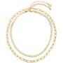 LEGITTA Paperclip Link Necklace Snake Chain Herringbone Choker Layered Necklaces