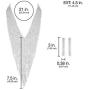 SP Sophia Collection Womens Dazzling V-Neck Waterfall Rhinestone Fringe Sweeper Necklace and Earring Set