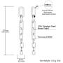 U7 Personalized Fun Chain Earrings Women Girls S925 Silver Needle Hypoallergenic Stainless Steel or 18K Gold Plated Statement Cuban Chain/Coffee Bean/3 Layered Cable Chain Dangle Drop Earring