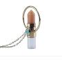 Womens Necklace with Essential Oil Roller Ball Bottle and Chakra Healing Stone Pendant Peach Aventurine Costume Jewelry Boho Style Long Necklace Unique Fashion Great Gift