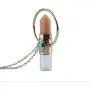 Womens Necklace with Essential Oil Roller Ball Bottle and Chakra Healing Stone Pendant Peach Aventurine Costume Jewelry Boho Style Long Necklace Unique Fashion Great Gift