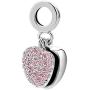 SexyMandala Heart I Love You Charms Openable Crystal Charms Dangle Bead fit for Bracelets Necklaces