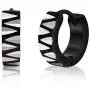Stainless Steel Hoop Earrings for Men Women, Silver/Black Hoop Earrings for Boys, Hypoallergenic Round Huggies Earrings,Fashion Punk Earrings Piercing Jewelry for Teens Girls Stainless Steel Hoop Earrings for Men Women, Silver/Black Hoop Earrings for Boys, Hypoallergenic Round Huggies Earrings,Fashion Punk Earrings Piercing Jewelry for Teens Girls