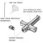 LOYALLOOK Stainless Steel Cremation Jewelry Hawser Cross Pendant Memorial Ashes Urn Necklace for Women Men