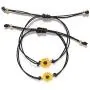 cmoonry Pinky Pomise Distance Matching Bracelets for Best Friends Couple Family Women Mens Teen Girls Handmade Braided Sunflower Bracelet Wish Jewelry