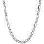 Savlano 925 Sterling Silver 5mm Italian Solid Figaro Link Chain Necklace with Gift Box for Men & Women - Made in Italy Savlano 925 Sterling Silver 5mm Italian Solid Figaro Link Chain Necklace with Gift Box for Men & Women - Made in Italy