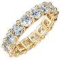 PAVOI 14K Gold Plated Rings Cubic Zirconia Love Ring | 4mm Stackable Rings for Women | Gold Rings for Women