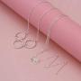 TWIOCTO Grandmother Necklace, Jewelry Gift for Grandma, Generations Necklace Twist Interlocking Circle Delicate Mothers Day Jewelry - Best Wishes for Nana