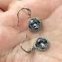 SBLING Platinum Plated Cubic Zirconia/Swarovski Cushion Shape Halo Pendant Necklace/Earrings- Gifts for Women/Girls